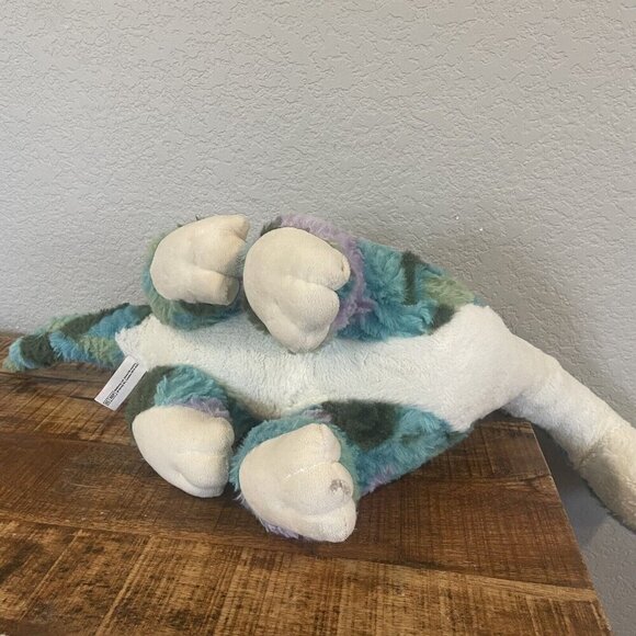 Gitzy 18" Plush Tie-Dyed Brachiosaurus Blue Green Tall Large Stuff Animal - Picture 10 of 10